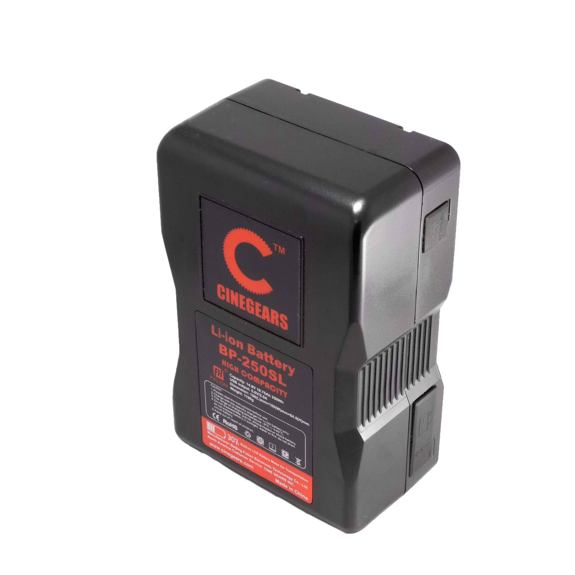 CINEGEARS 250Wh High-Capacity V- Mount Battery