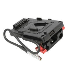 CINEGEARS RED Power V-lock Battery Plate with 15mm Rod Adapter