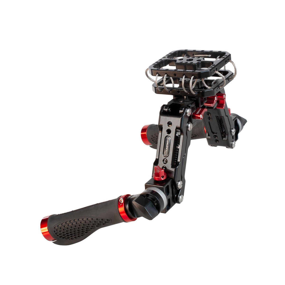 Double Handed Handheld Stabilizer With Spring Shock Absorber