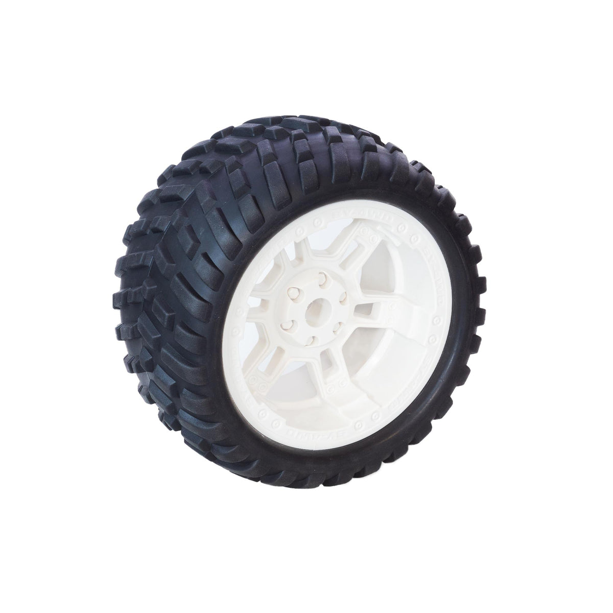 CINE RC Car Large Spare Tire Assembly - Tire and Rim 220 x 110mm