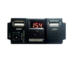 CINEGEARS Compact Battery With Voltage Meter And Reverse Surge Protection